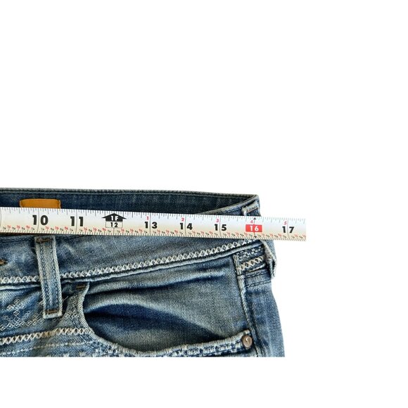 PILCRO AND THE LETTERPRESS Embroidered Denim Shorts Size 29 - Picture 7 of 12